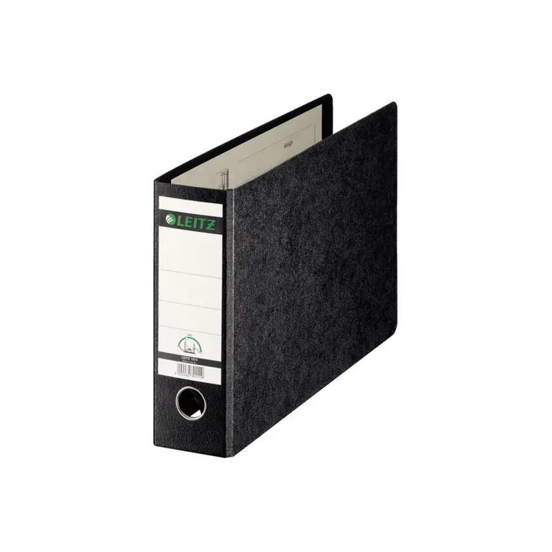 Sonderformatordner Leitz 1074 - A4 quer 364 x 230 mm schwarz 80 mm breit 180° Mechanik FSC-Hartpappe