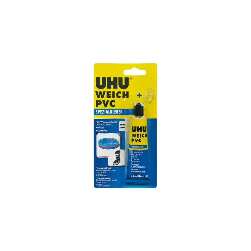Spezialkleber UHU 46655 - Tube für Weich-PVC-Materialien 30 g