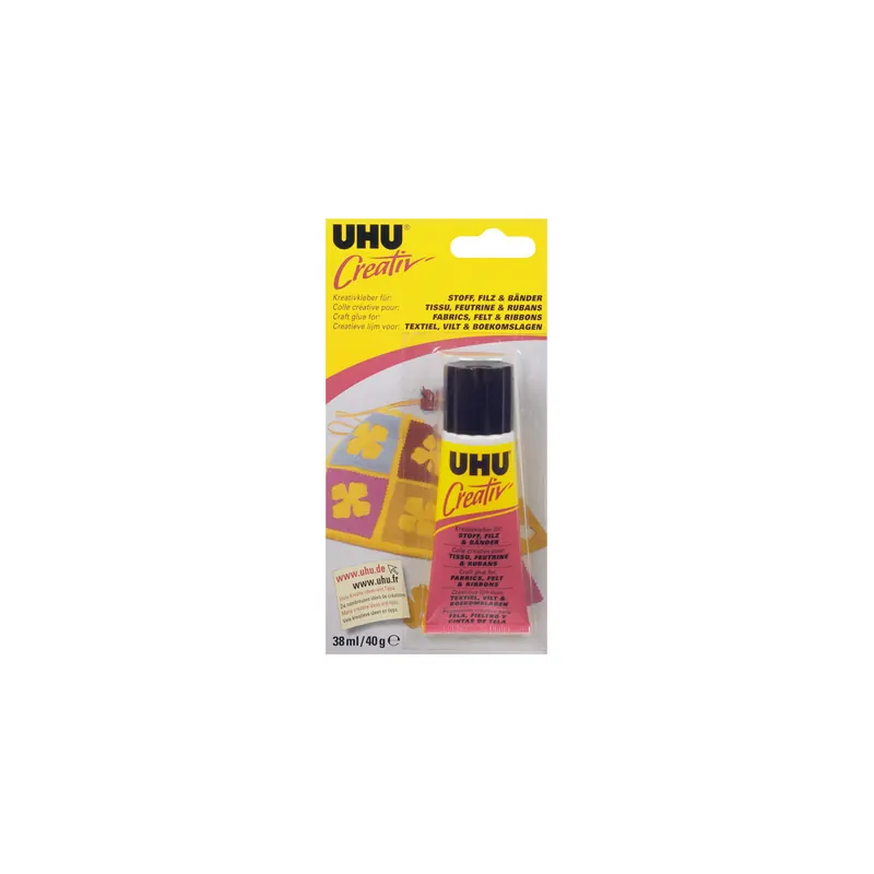 Spezialkleber UHU Creativ 47265 - Tube für Stoff, Filz & Bänder 40 g