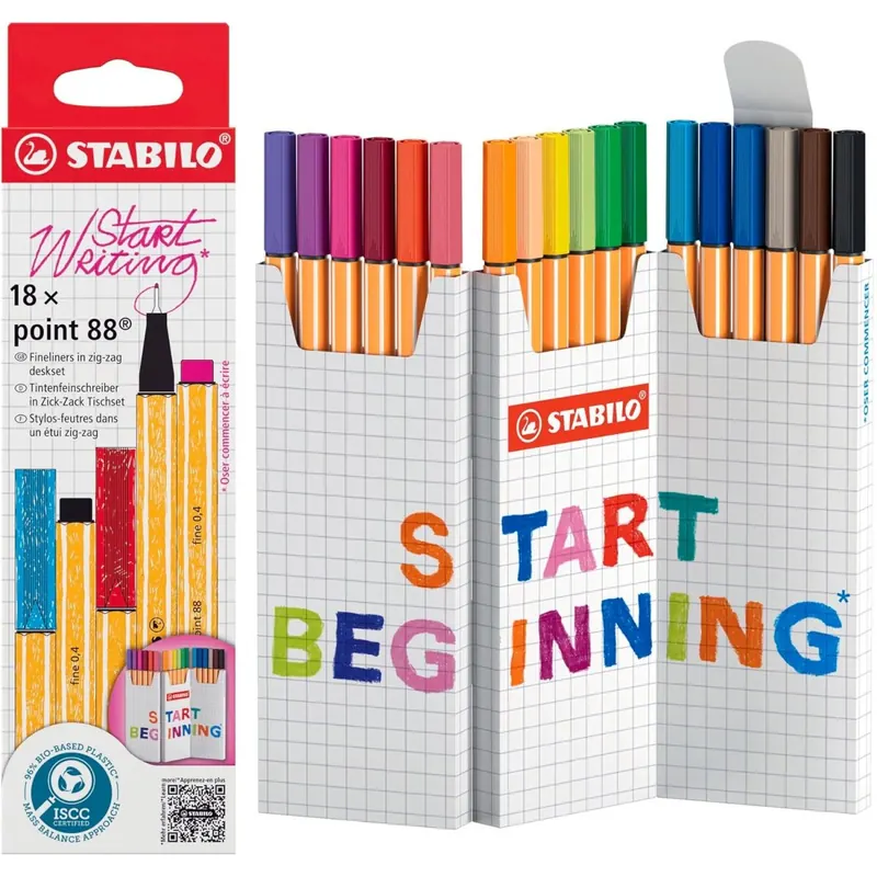 STABILO 18er Pack Fineliner point 88 - Kartonetui