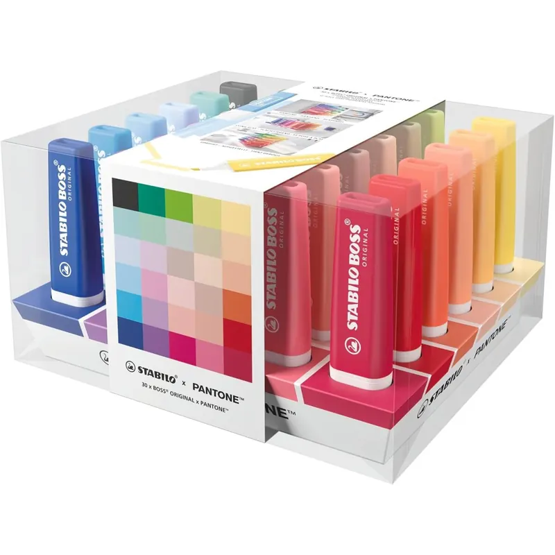 STABILO - BOSS ORIGINAL x PANTONE 70/30-6 Textmarker 30er-Tischset