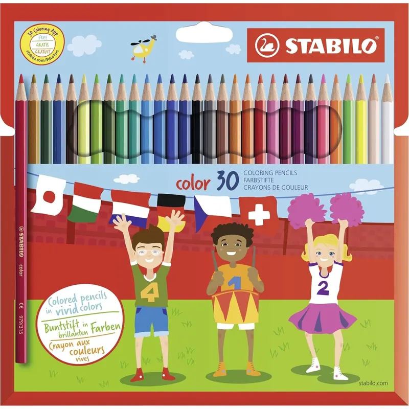 STABILO - Buntstift - color - 30er Pack inkl. 4 Neonfarben