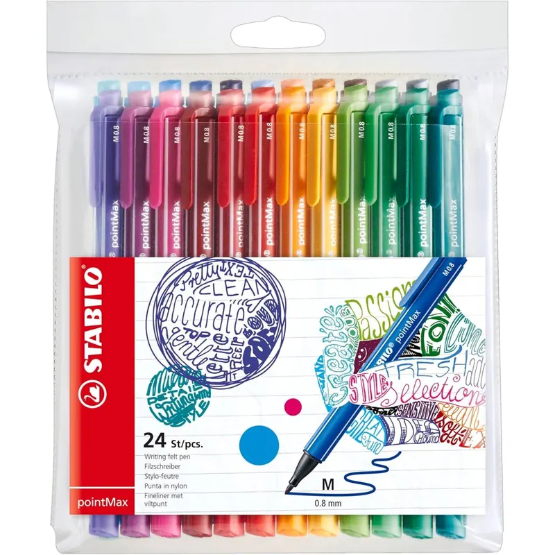 STABILO - Filzschreiber - pointMax - 24er Pack