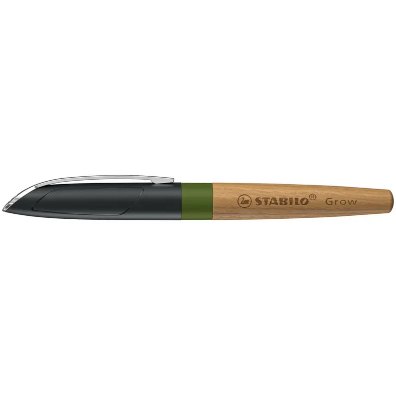 STABILO - Klimaneutraler Füller - Grow in moosgrün/Eiche - inkl. Patrone