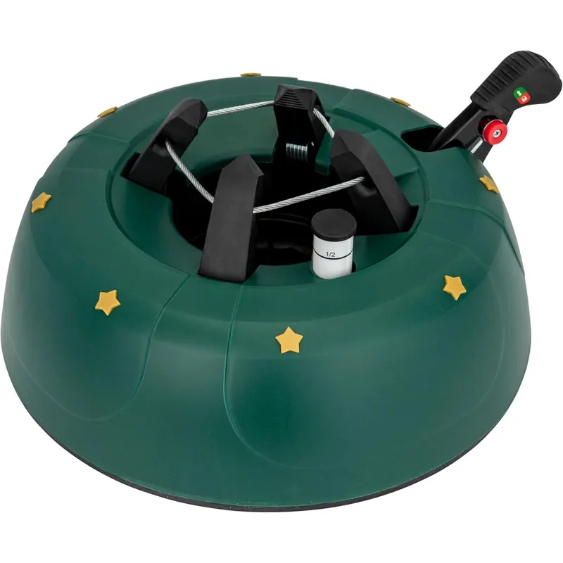 Star-Max Christbaumständer by F-H-S, Start 1, Modell 2019, für Baumhöhe 2,0m, Weihnachtsbaumständer mit Fuhebelfunktion und Einseiltechnik, grün