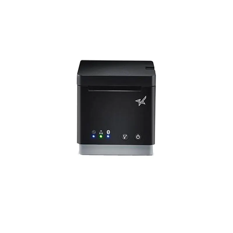 STAR MCP21 LB BK - Frontausgabe-Bondrucker mit Abschneider, Thermodirekt, 58mm, 203dpi, USB, LAN, Bluetooth, iOS USB "Data & Charge"