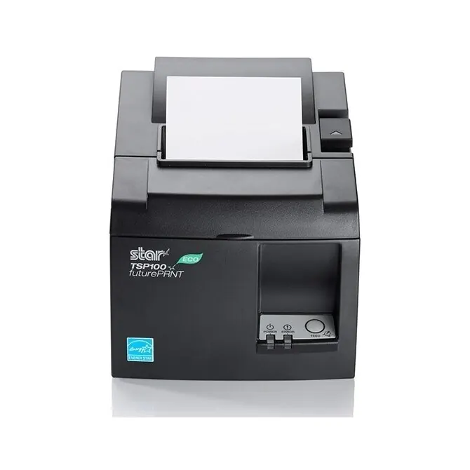 STAR TSP143IIIU - Thermo-Bondrucker mit Abschneider, 80mm, USB, Schwarz