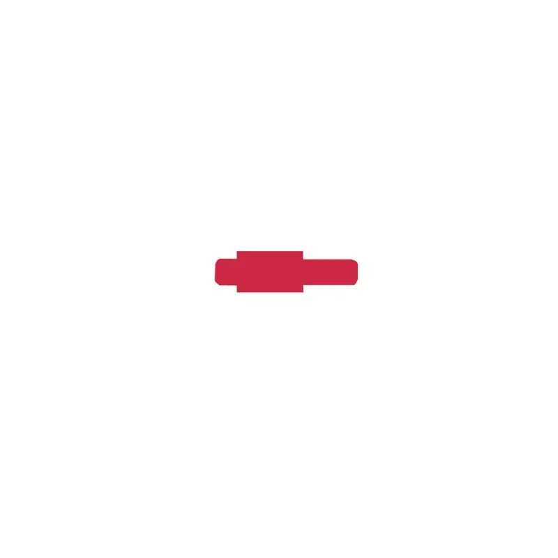 Stecksignal Leitz Orgacolor 6030 - 12 x 40 mm rot Hartfolie Pckg/50