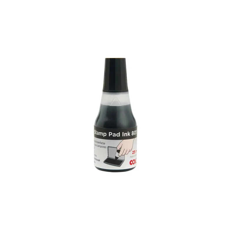 Stempelfarbe Bost COLOP 109748 - schwarz  für Standard- und Filzstempelkissen 25 ml