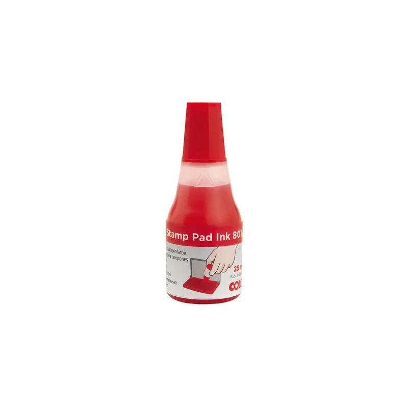 Stempelfarbe Bost COLOP 109750 - rot  für Standard- und Filzstempelkissen 25 ml