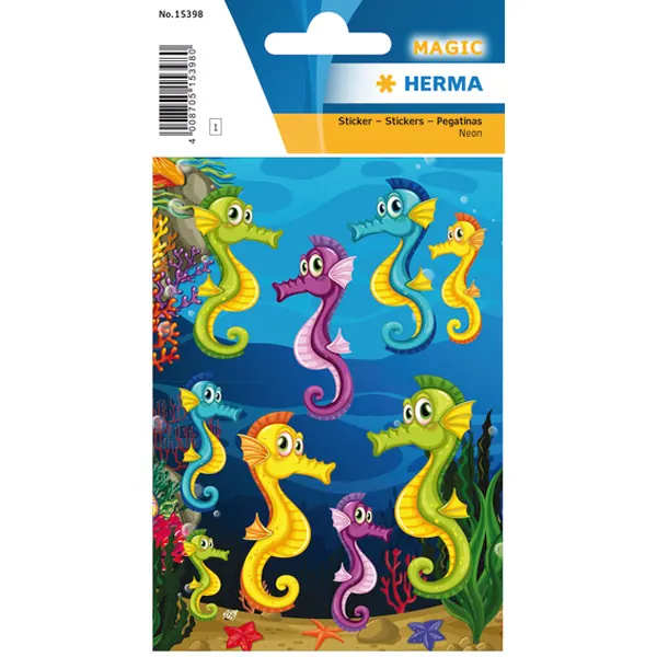 Sticker Herma Magic 15398 - Seepferdchen Folie Pckg/9