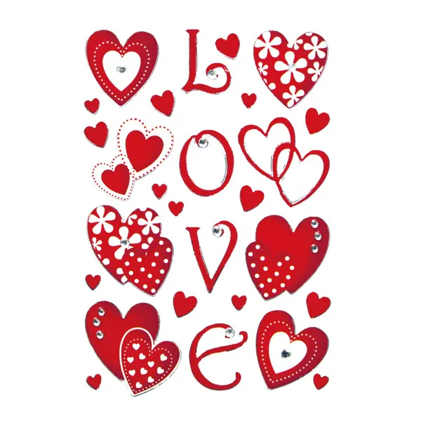 Sticker Herma Magic 6287 - Herzen Folie Pckg/12