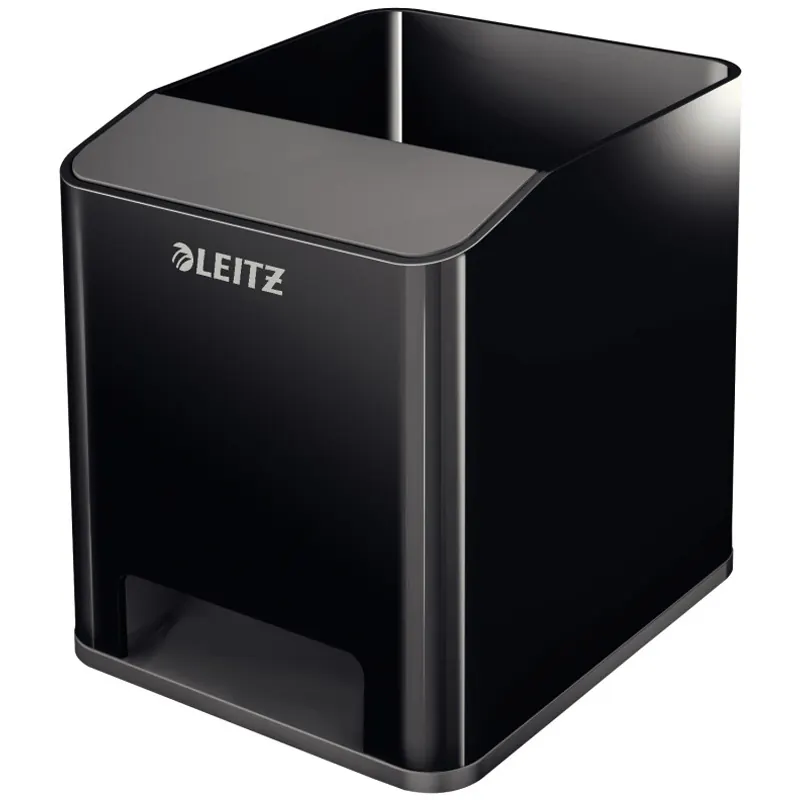 Stifteköcher Leitz Duo Colour Sound 5263 - 90 x 100 x 101 mm schwarz Polystyrol