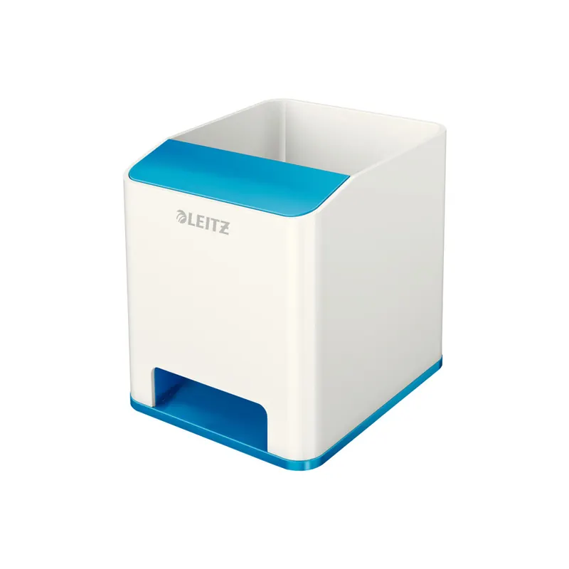 Stifteköcher Leitz WOW Duo Colour Sound 5263 - 90 x 100 x 101 mm blau metallic Polystyrol