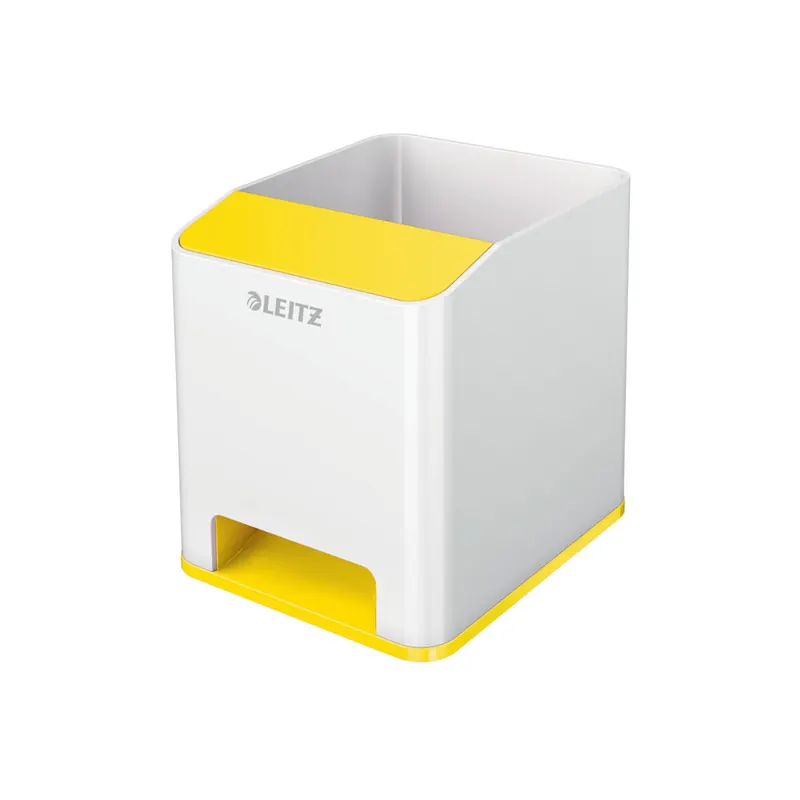 Stifteköcher Leitz WOW Duo Colour Sound 5263 - 90 x 100 x 101 mm gelb Polystyrol