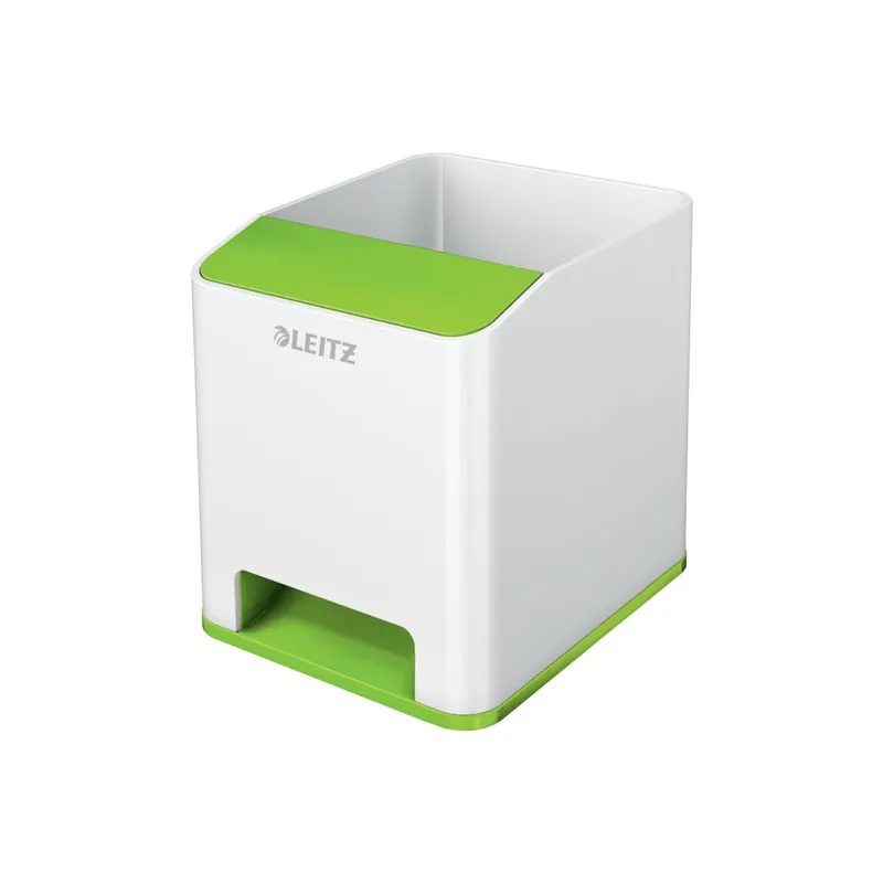 Stifteköcher Leitz WOW Duo Colour Sound 5263 - 90 x 100 x 101 mm grün Polystyrol