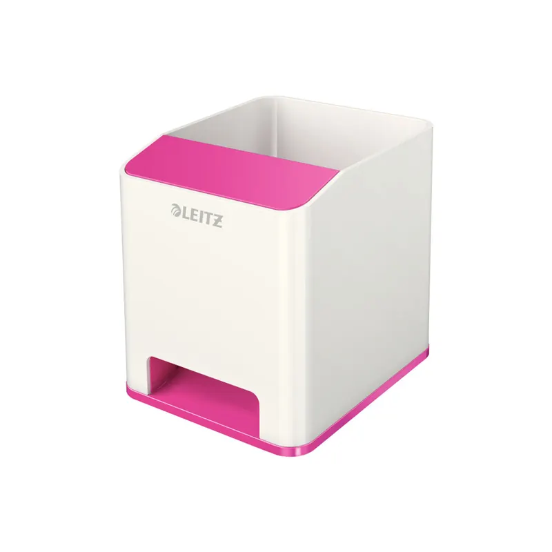 Stifteköcher Leitz WOW Duo Colour Sound 5263 - 90 x 100 x 101 mm pink metallic Polystyrol