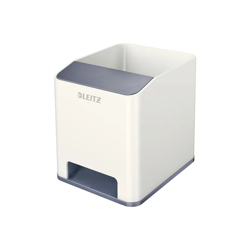 Stifteköcher Leitz WOW Duo Colour Sound 5263 - 90 x 100 x 101 mm weiß Polystyrol
