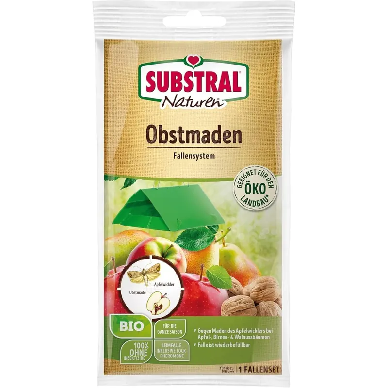 Substral 78010 Naturen Obstmaden-Falle gegen Apfelwickler an Äpfeln Birnen und Walnüssen (Obstmade) 1 Set