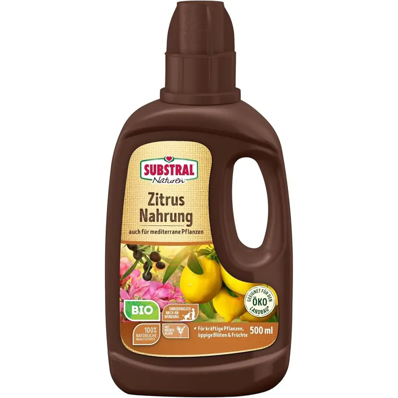 Substral Naturen Bio Zitrus und Mediterrane Pflanzen Nahrung, 500ml, natürlicher organisch-mineralischer Flüssigdünger