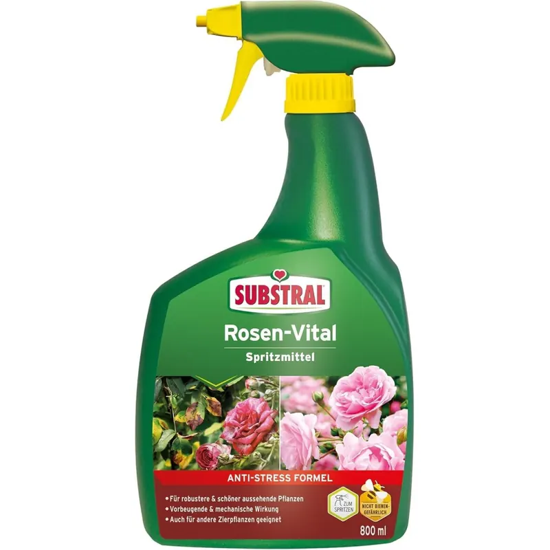 SUBSTRAL ROSEN-VITAL, 800ml, Spray zur Sofort-Hilfe bei bereits gestressten Pflanzen zur Stabilisierung