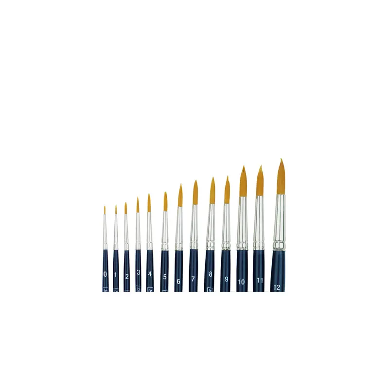Syntheticpinsel Brunnen Standard-SY 48940 - blau Strichstärke 0 nahtlose Aluzwinge Stiel aus Holz