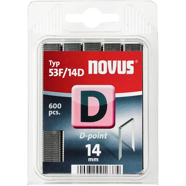 Tackerklammer Novus 042-0654 - 14 mm D Typ 53 F verzinkt Pckg/600