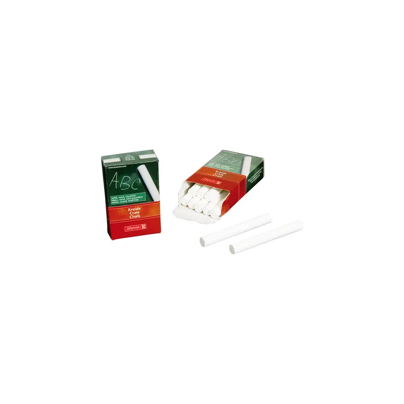 Tafelkreide Brunnen 48877 - Ø 1 cm weiß 10er-Set