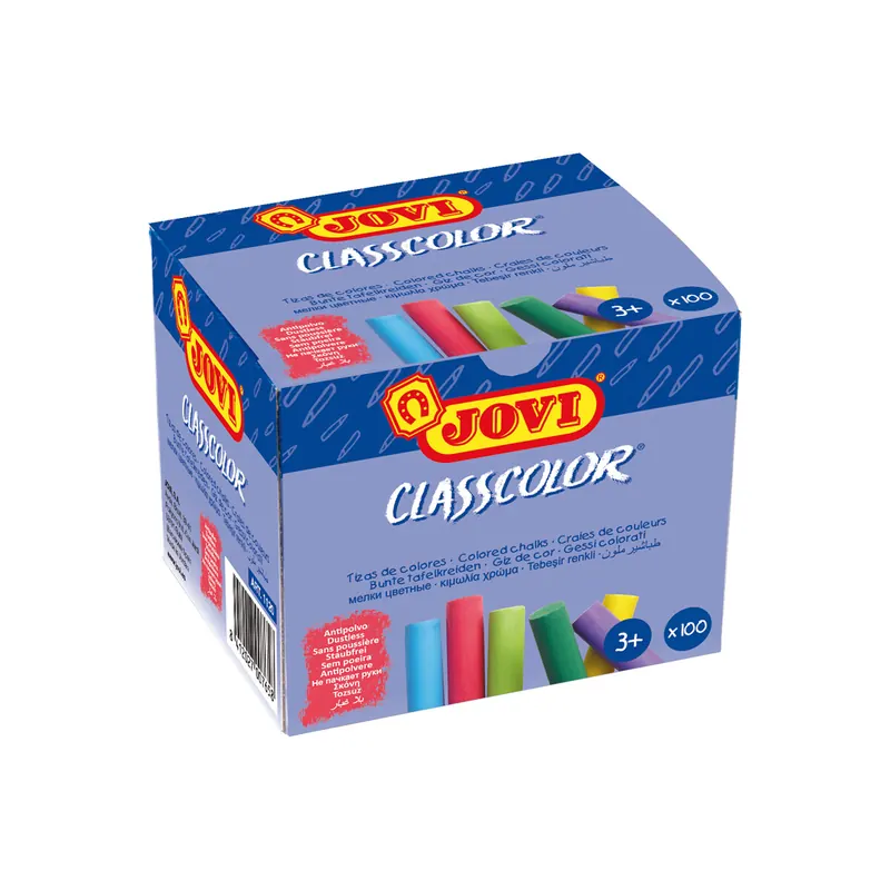 Tafelkreide Jovi Classcolor 1120 - 12 x 52 x 21 mm farbig sortiert Pckg/100