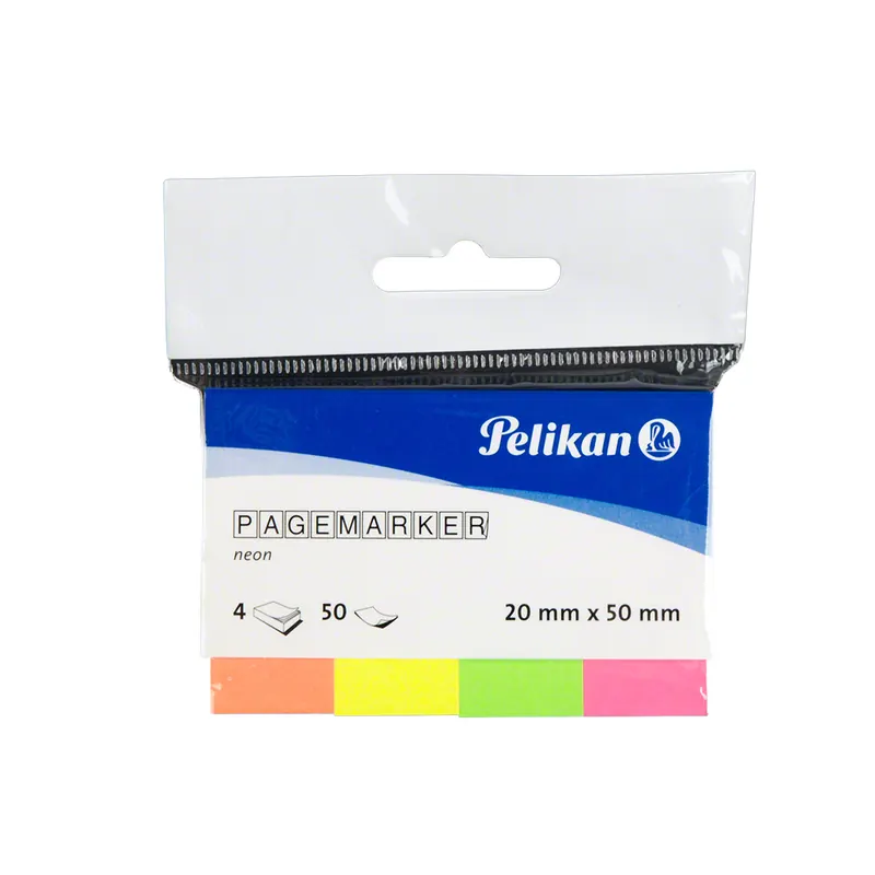 Tapeflex-Pagemarker, Papier-Neon-Mix orange, gelb, grün, pink