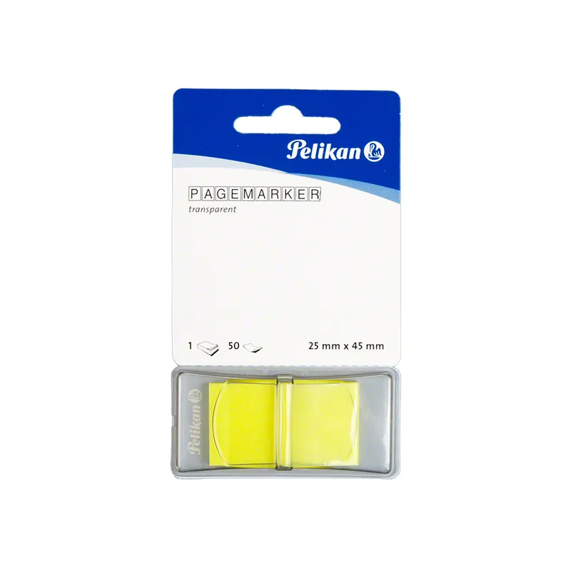 Tapeflex-Pagemarker, Transparent-Gelb, 25 x 45 mm, 1 x 50 Blatt
