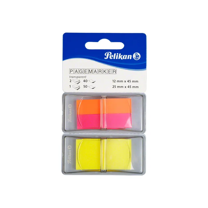 Tapeflex-Pagemarker, Transparent-Neon-Mix gelb, orange, rot