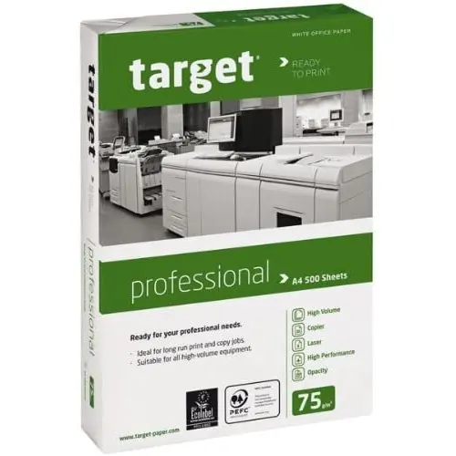 Target Professional Kopierpapier 75g/m² DIN-A4 - 2500 Blatt Druckerpapier weiß