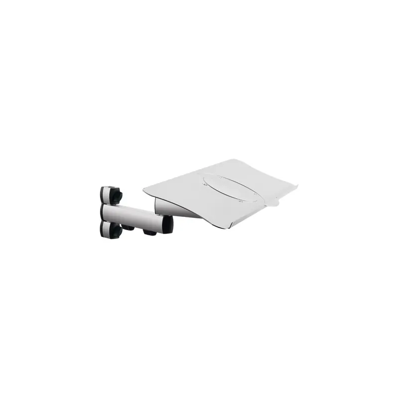 Tastaturhalter Novus-MPS TSS 967+0119+001 - 640 x 172 mm silber mit zweiteiligem Gelenkarm 728 mm