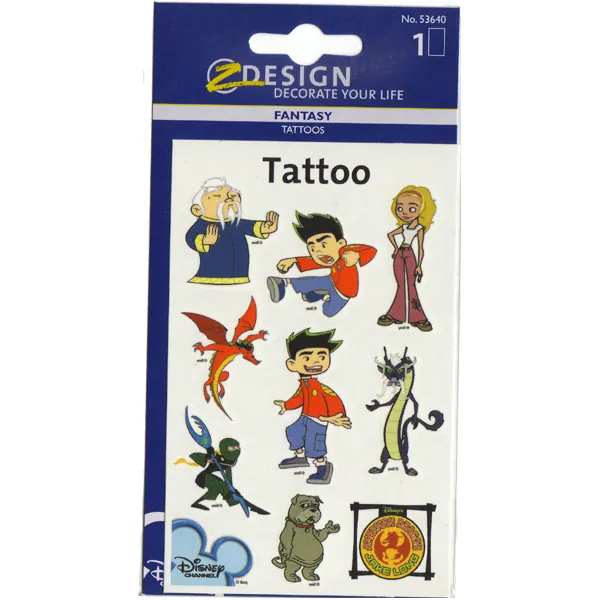 Tattoofolie Avery Zweckform Kids 53640 - American Dragon ablösbar Pckg/9