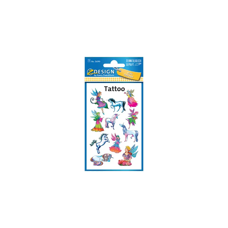 Tattoofolie Avery Zweckform Kids 56390 - Elfen ablösbar Pckg/11