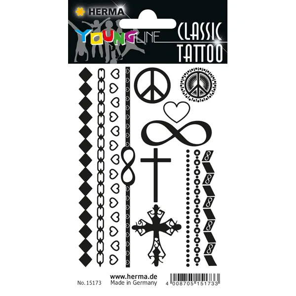 Tattoofolie Herma Classic 15173 - Love ablösbar Pckg/13