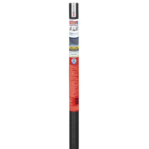 tesa Fliegengitter Ersatzrolle Fiberglas Clearview 2,5 m x 1,2 m, anthrazit