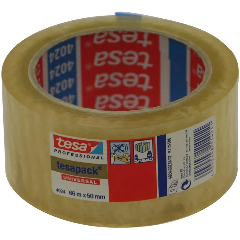tesa PACK 4024 Klebeband PP universal 66m x 50mm transparent