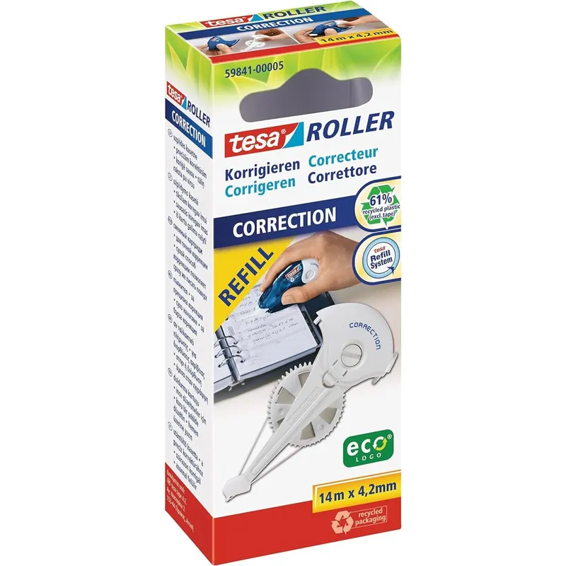 tesa Roller Korrigieren ecoLogo, Nachfüllkassette 4,2mm ( HFB )