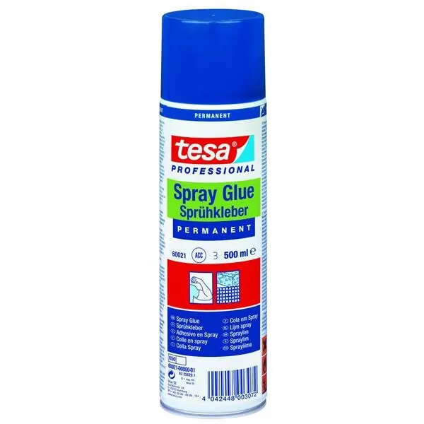 tesa Sprühkleber / Spray Glue 500 ml. - permanent für große Flächen