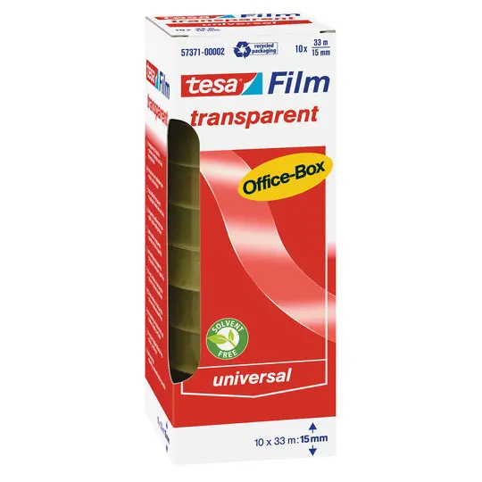 tesa transparent Office-Box 33m x 15mm 10 Rollen