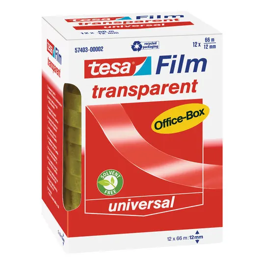 tesa transparent Office-Box 66m x 12mm 12 Rollen