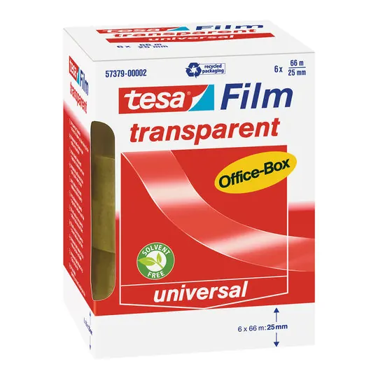 tesa transparent Office-Box 66m x 25mm 6 Rollen