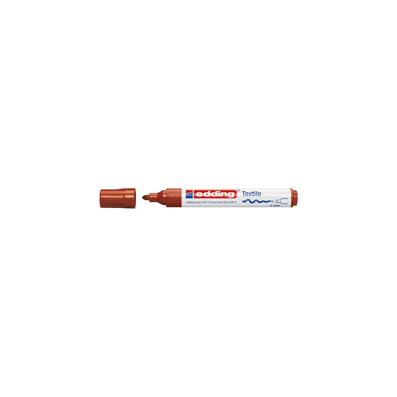Textilmarker edding creative 4500 - braun 2-3 mm Rundspitze permanent nicht nachfüllbar