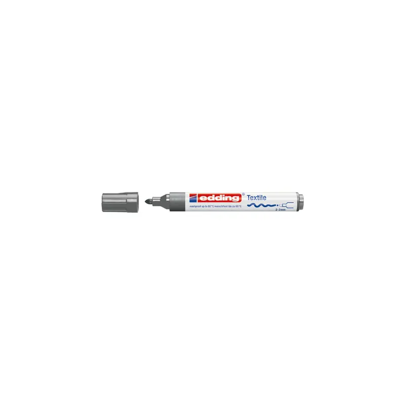 Textilmarker edding creative 4500 - grau 2-3 mm Rundspitze permanent nicht nachfüllbar