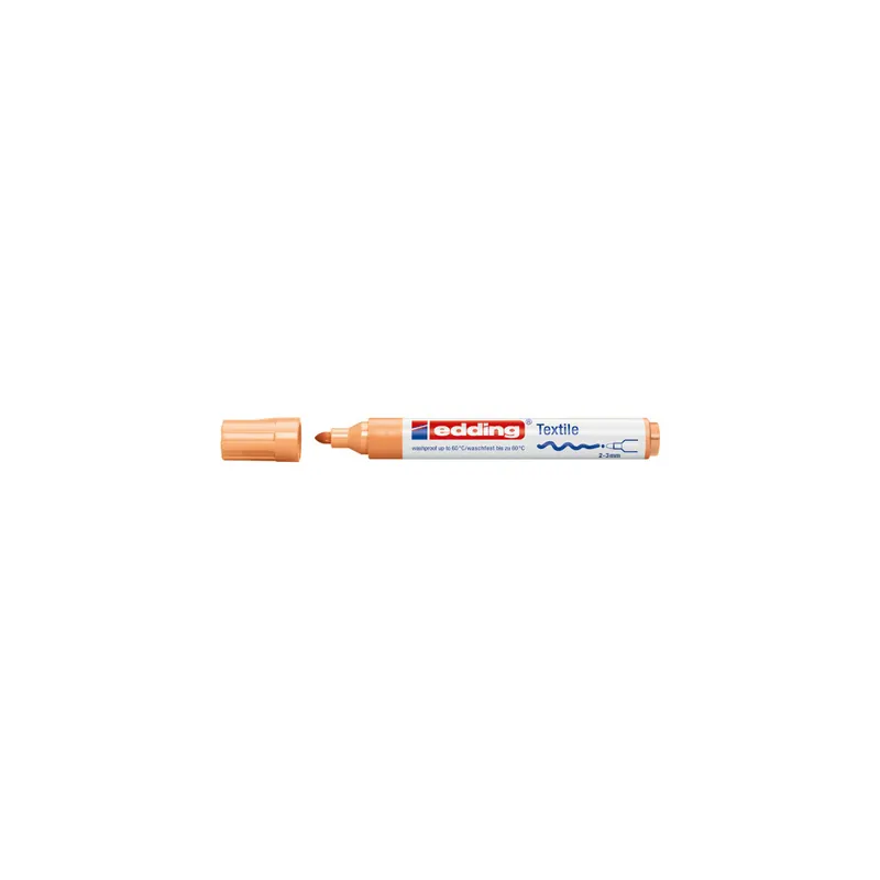 Textilmarker edding creative 4500 - hellorange 2-3 mm Rundspitze permanent nicht nachfüllbar
