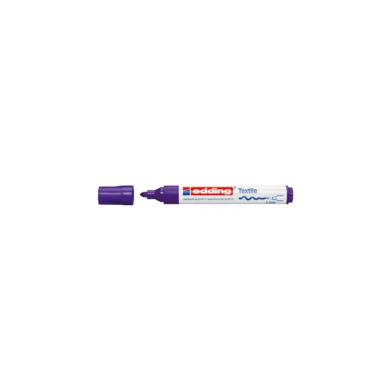 Textilmarker edding creative 4500 - violett 2-3 mm Rundspitze permanent nicht nachfüllbar