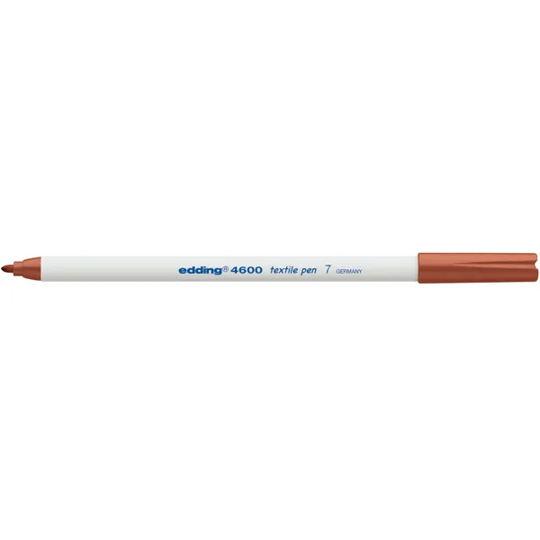 Textilmarker edding creative 4600 - braun 1 mm Rundspitze permanent nicht nachfüllbar