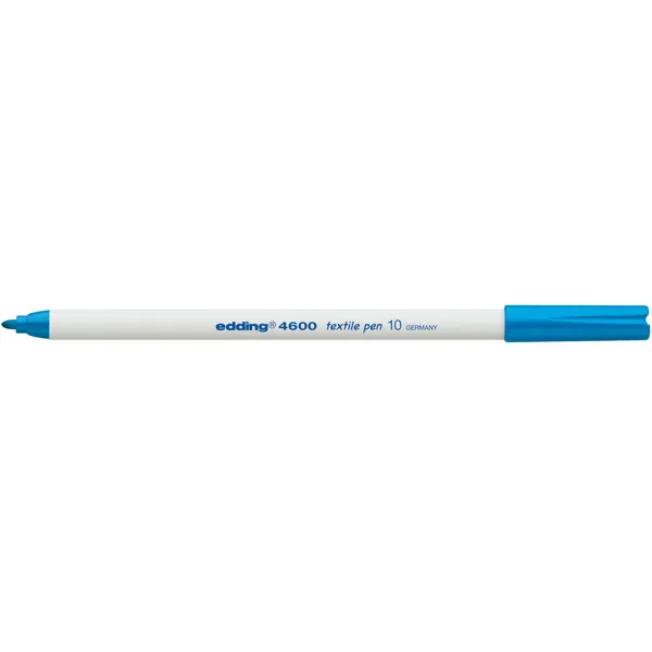 Textilmarker edding creative 4600 - hellblau 1 mm Rundspitze permanent nicht nachfüllbar